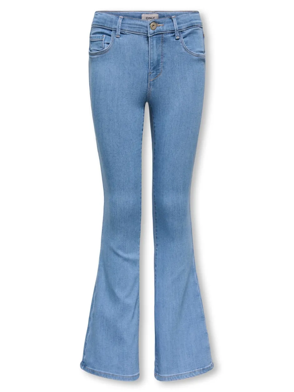 Outlet KOGRAIN Mellemhøj talje Flared fit Jeans Børn Tøj·Jeans