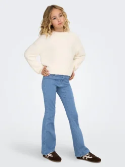 Outlet KOGRAIN Mellemhøj talje Flared fit Jeans Børn Tøj·Jeans
