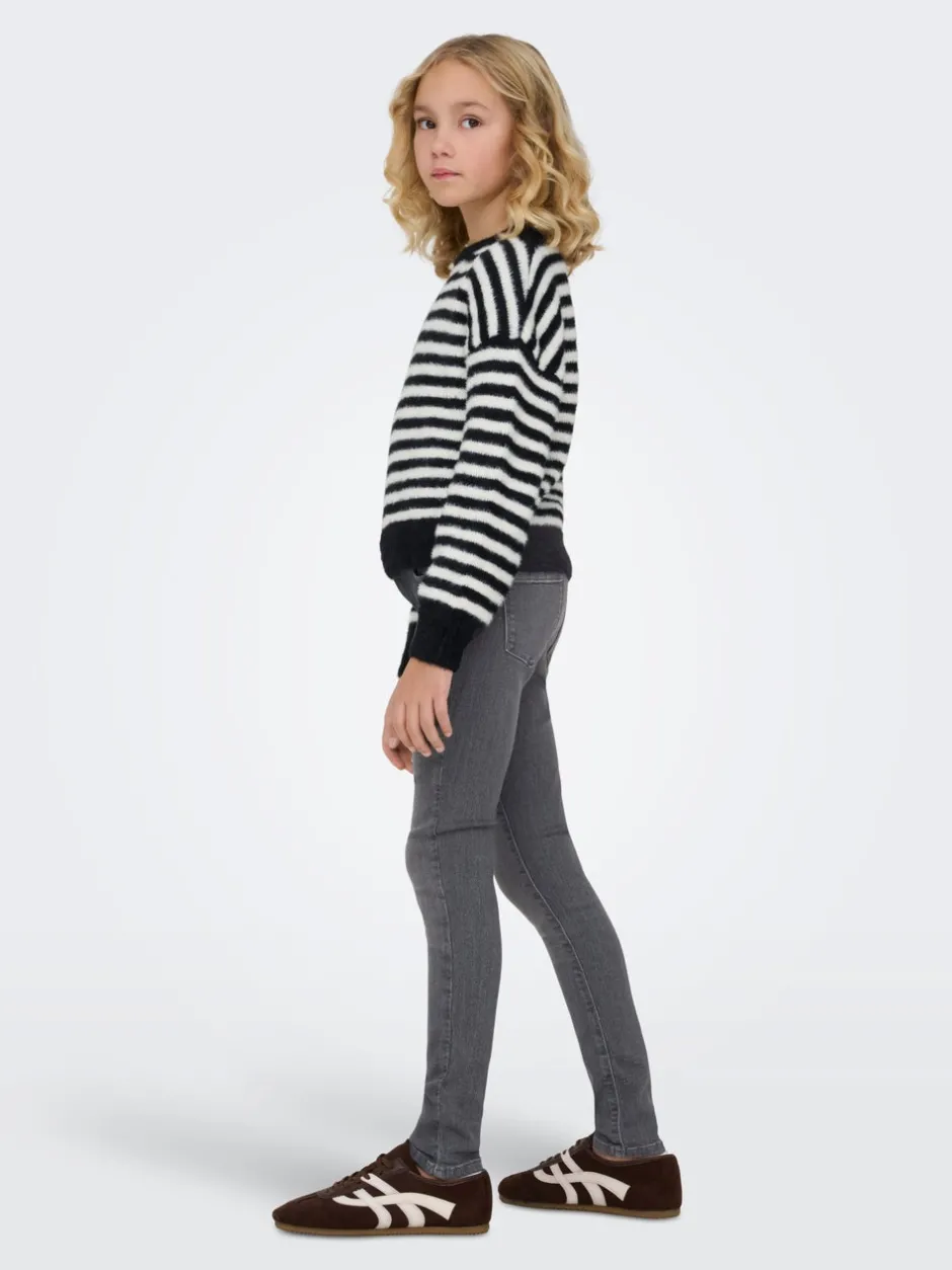 Clearance KOGRAIN Mellemhøj talje Skinny fit Ankellængde Jeans Børn Tøj·Jeans