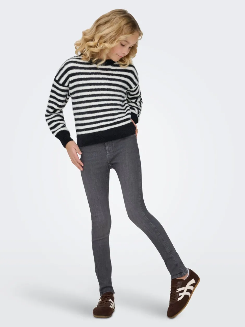 Clearance KOGRAIN Mellemhøj talje Skinny fit Ankellængde Jeans Børn Tøj·Jeans
