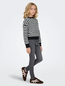 Clearance KOGRAIN Mellemhøj talje Skinny fit Ankellængde Jeans Børn Tøj·Jeans