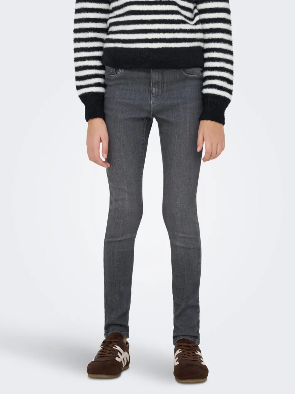 Clearance KOGRAIN Mellemhøj talje Skinny fit Ankellængde Jeans Børn Tøj·Jeans