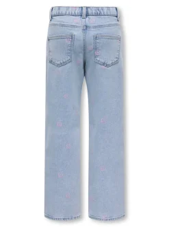 Online KOGROBYN Mid rise Straight fit Jeans Børn Tøj·Jeans