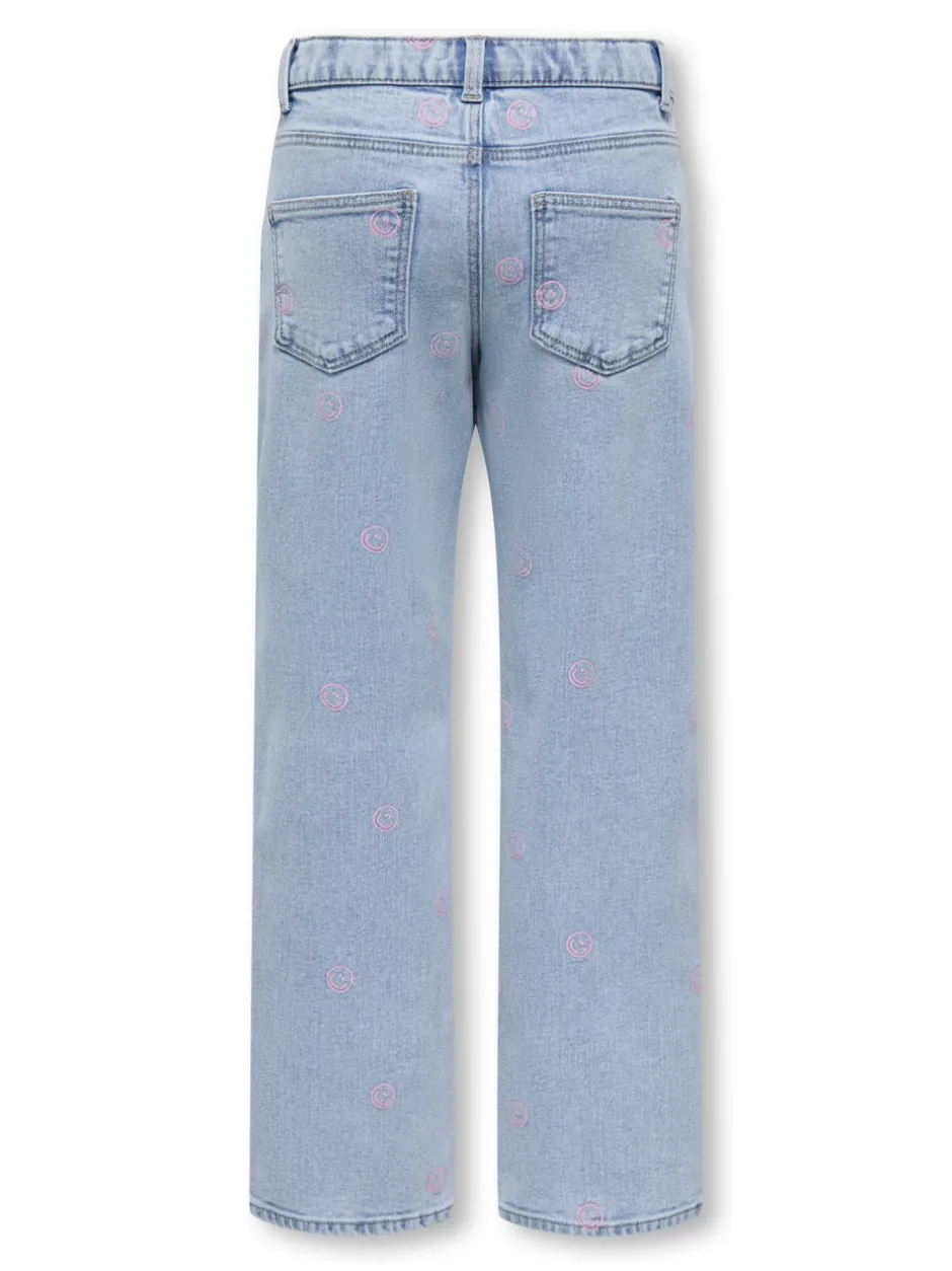 Online KOGROBYN Mid rise Straight fit Jeans Børn Tøj·Jeans