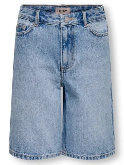 New KOGSONNY Høj talje Regular fit Denim-shorts Børn Tøj·Shorts