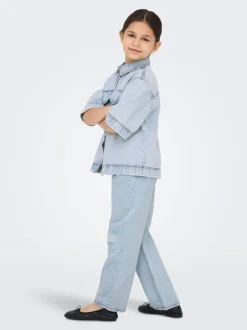 New KOGSOPHIE Denim-skjorte Børn Tøj·Toppe|Tøj·Skjorter