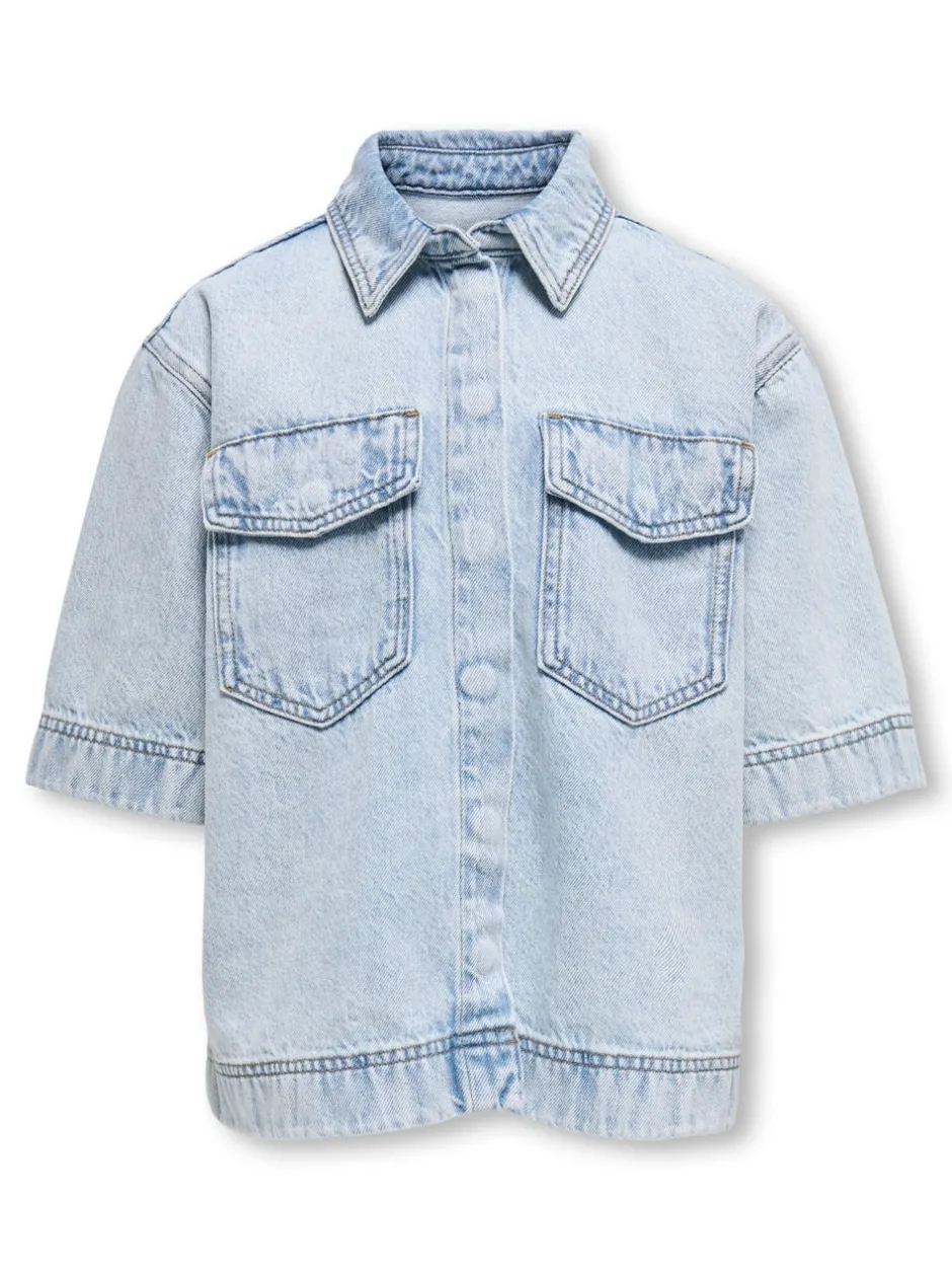 New KOGSOPHIE Denim-skjorte Børn Tøj·Toppe|Tøj·Skjorter