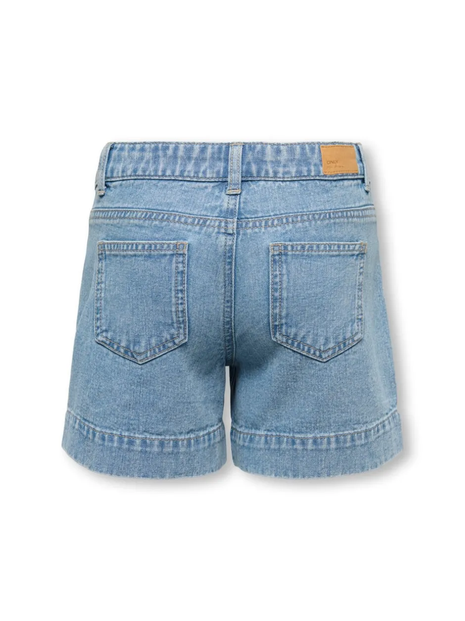 Best KOGVERA Mellemhøj talje Regular fit Denim-shorts Børn Tøj·Shorts