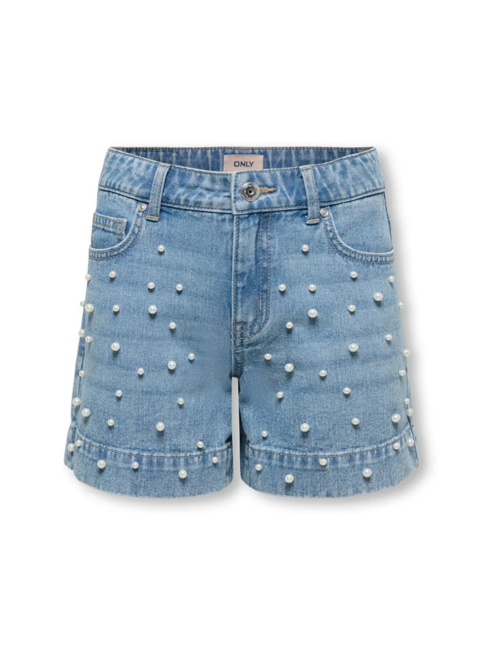 Best KOGVERA Mellemhøj talje Regular fit Denim-shorts Børn Tøj·Shorts