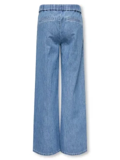 Discount KOGYASMIN Mellemhøj talje Wide leg fit Jeans Børn Tøj·Jeans