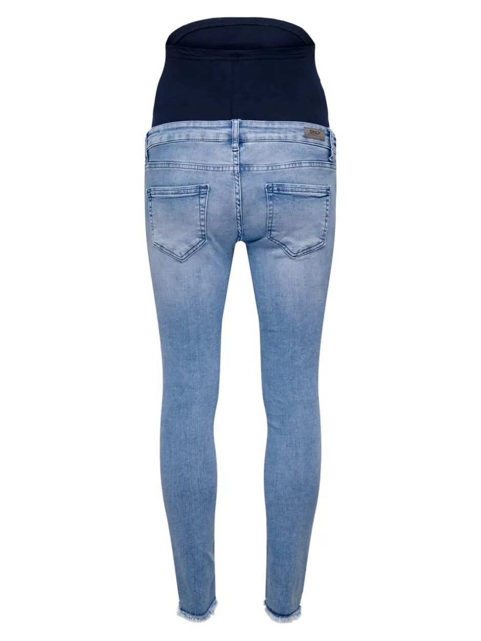 Hot OLMBLUSH Mellemhøj talje Skinny fit Ankellængde Jeans Dame Jeans