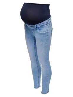 Hot OLMBLUSH Mellemhøj talje Skinny fit Ankellængde Jeans Dame Jeans