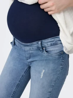 Hot OLMBLUSH Mellemhøj talje Skinny fit Ankellængde Jeans Dame Jeans