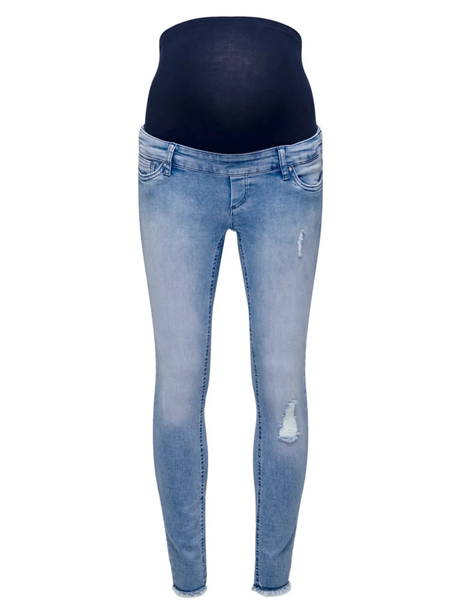 Hot OLMBLUSH Mellemhøj talje Skinny fit Ankellængde Jeans Dame Jeans