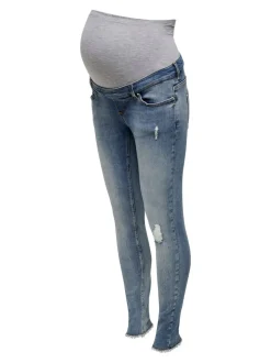 Outlet OLMBLUSH Mellemhøj talje Skinny fit Ankellængde Jeans Dame Jeans