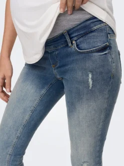 Outlet OLMBLUSH Mellemhøj talje Skinny fit Ankellængde Jeans Dame Jeans