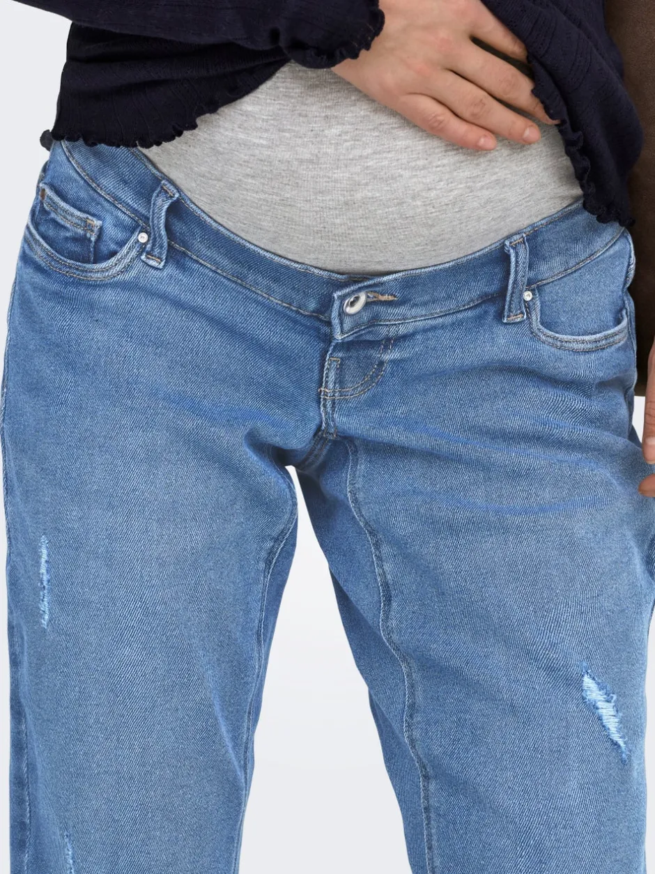 Hot OLMCATWALK Høj talje Mom fit Ankellængde Jeans Dame Jeans