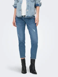 Discount OLMCATWALK Høj talje Mom fit Ankellængde Jeans Dame Jeans