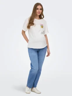 Sale OLMEMILY Straight fit Ankellængde Jeans Dame Jeans