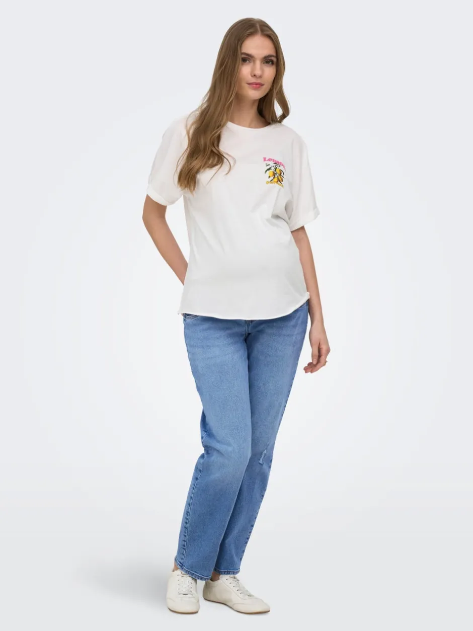 Sale OLMEMILY Straight fit Ankellængde Jeans Dame Jeans