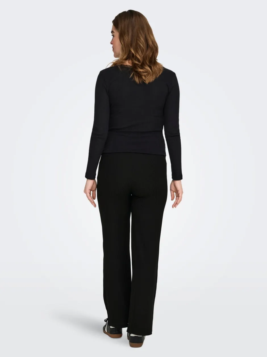 Online OLMEMMA Regular fit Bukser i wide fit Dame Bukser