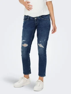 Sale OLMENEDA Høj talje Straight fit Ankellængde Jeans Dame Jeans