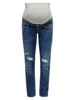 Sale OLMENEDA Høj talje Straight fit Ankellængde Jeans Dame Jeans