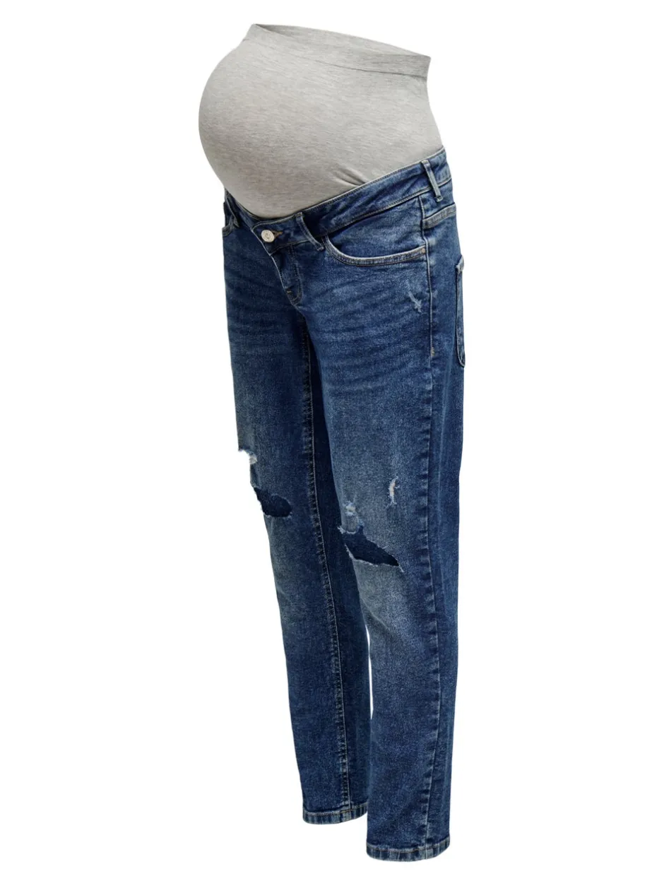 Sale OLMENEDA Høj talje Straight fit Ankellængde Jeans Dame Jeans