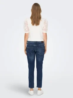 Sale OLMENEDA Høj talje Straight fit Ankellængde Jeans Dame Jeans