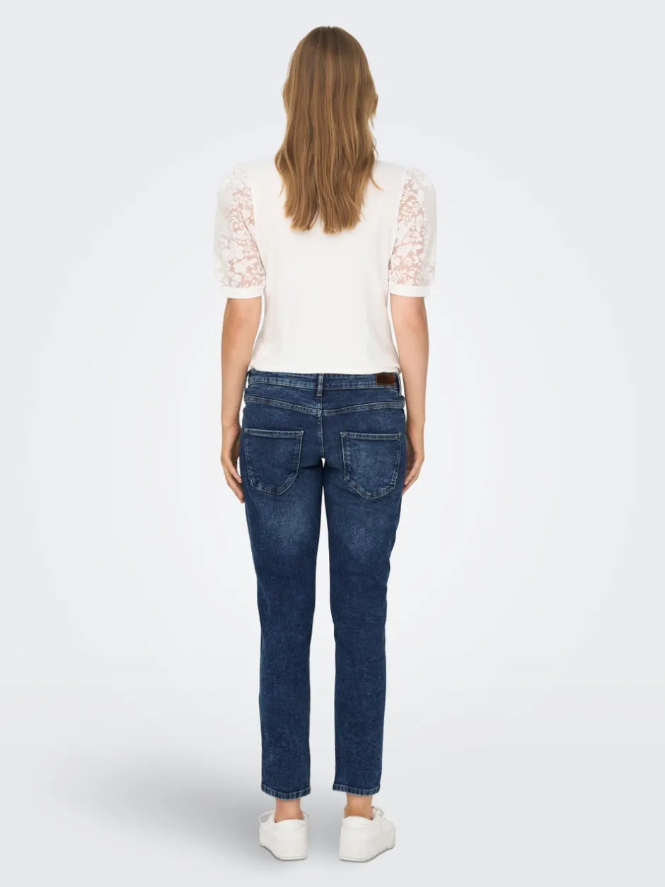 Sale OLMENEDA Høj talje Straight fit Ankellængde Jeans Dame Jeans