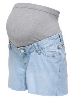 Clearance OLMGABI Mellemhøj talje Regular fit Denim-shorts Dame Shorts|Denimshorts
