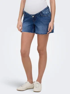 OLMGABI Mellemhøj talje Regular fit Denim-shorts Dame Shorts|Denimshorts