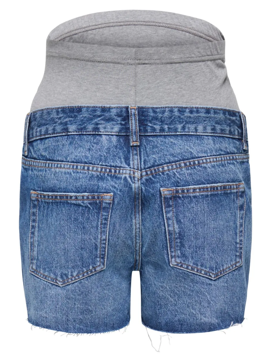 OLMGABI Mellemhøj talje Regular fit Denim-shorts Dame Shorts|Denimshorts