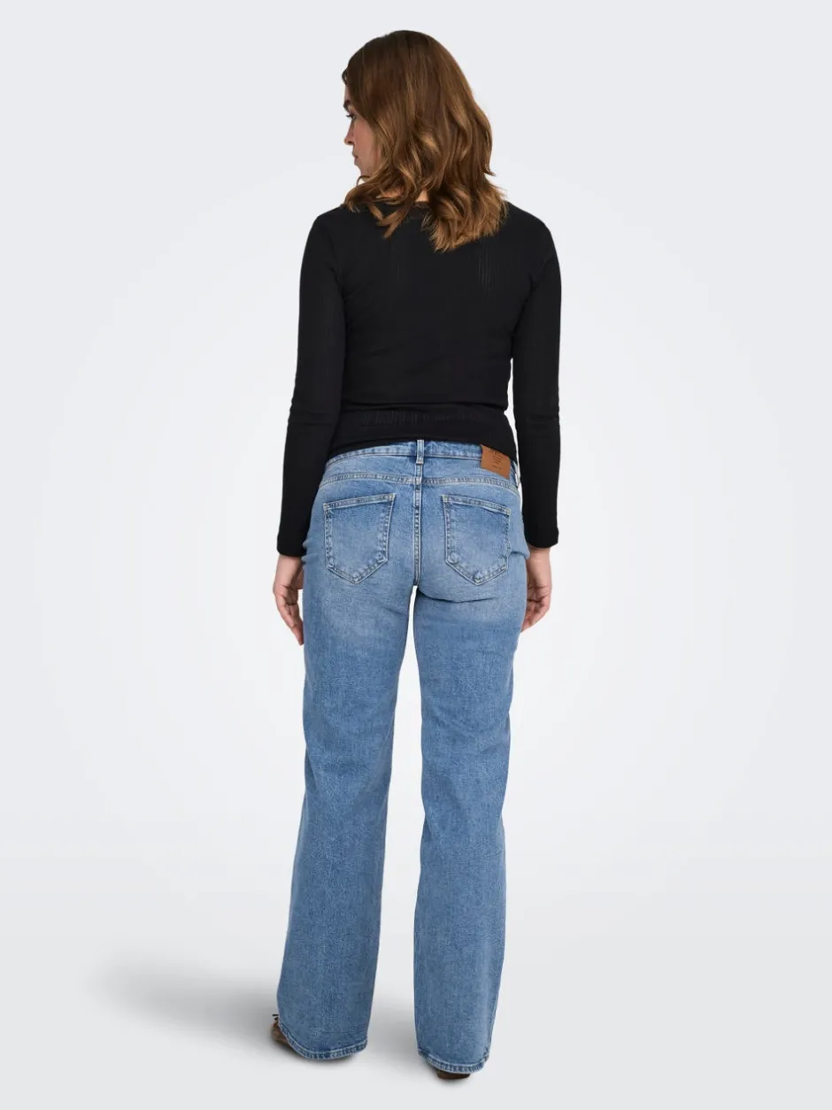 Best OLMJUICY Høj talje Straight fit Jeans Dame Jeans