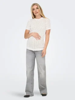 Outlet OLMJUICY Høj talje Wide leg fit Jeans Dame Jeans