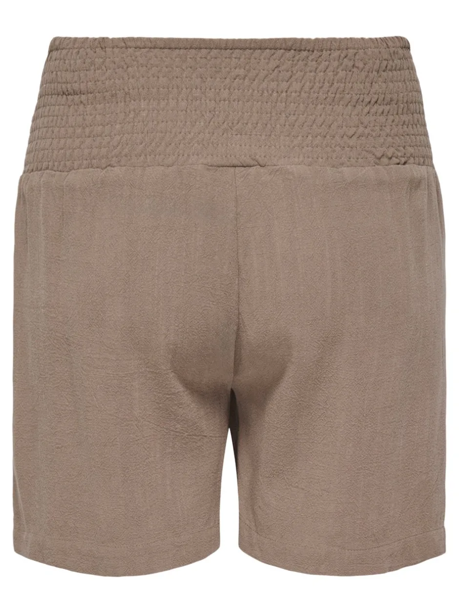 OLMSIESTA Mellemhøj talje Regular fit Hør Shorts Dame Shorts & Nederdele