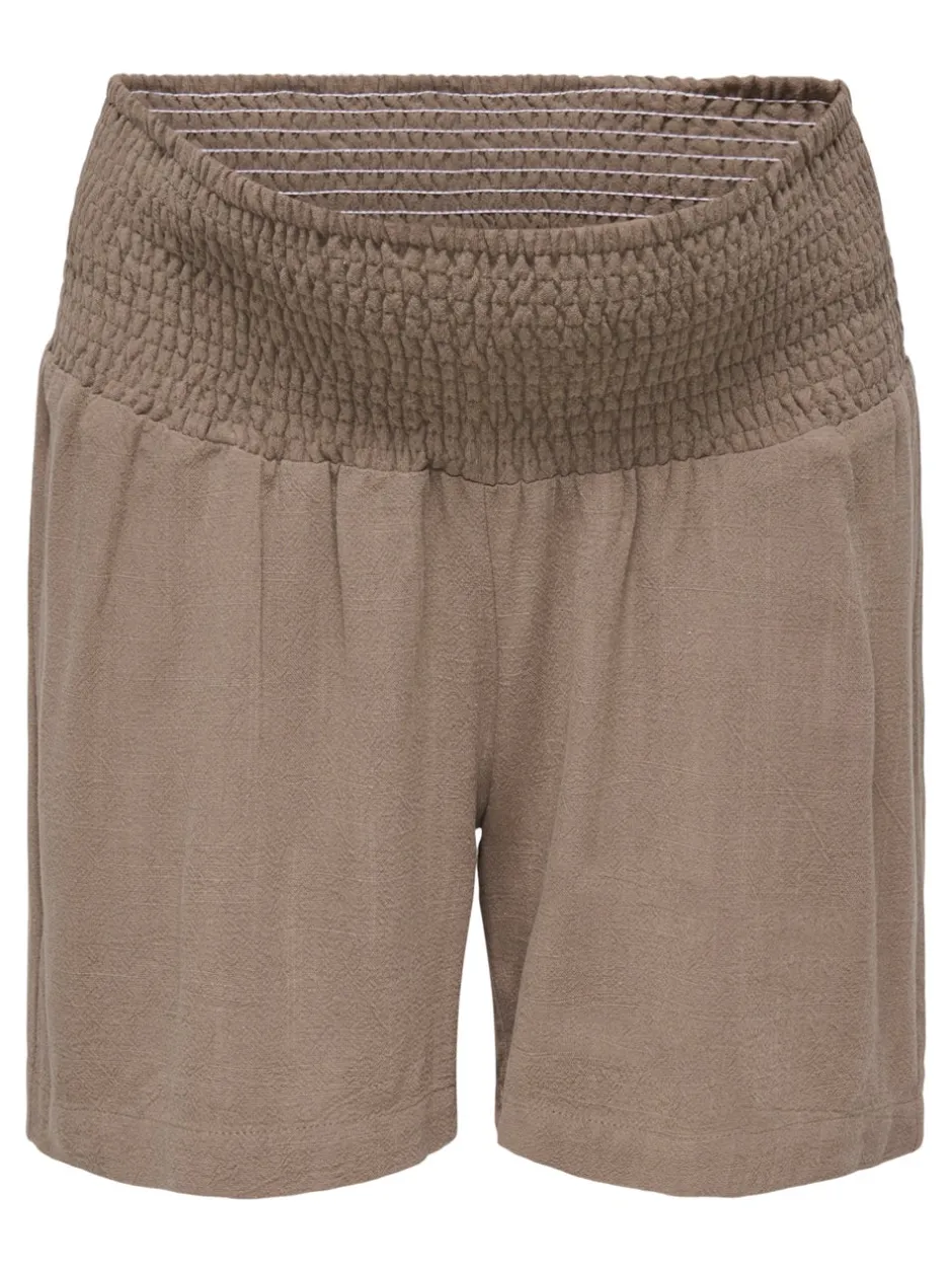 OLMSIESTA Mellemhøj talje Regular fit Hør Shorts Dame Shorts & Nederdele