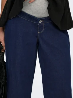 OLMSNOW Høj talje Wide leg fit Jeans Dame Jeans