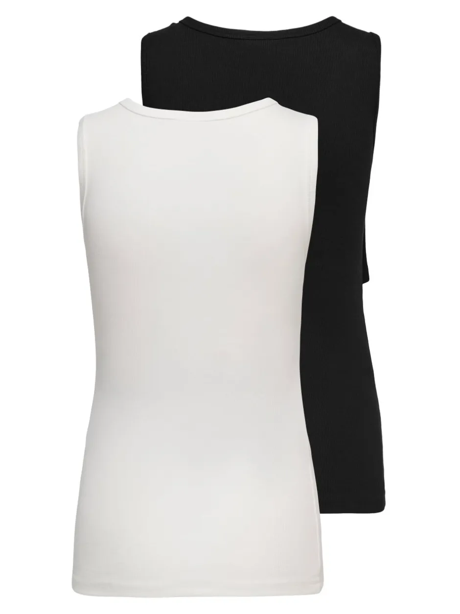 Outlet OLMVIRA 2-pack Tanktop Dame Ammetøj|Toppe