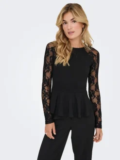 Online ONLAIMA Peplum-top Dame Toppe