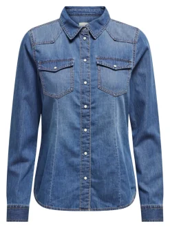Outlet ONLALEXA Denim-skjorte Dame Skjorter