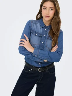Outlet ONLALEXA Denim-skjorte Dame Skjorter
