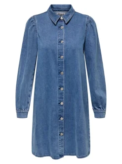 Sale ONLALMA Kort kjole Dame Kjoler|Double Denim