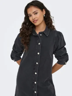 Discount ONLALMA Kort kjole Dame Kjoler|Double Denim