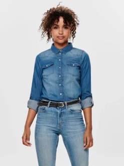 Sale ONLALWAYSROCK Denim-skjorte Dame Skjorter