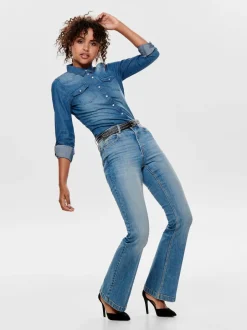 Sale ONLALWAYSROCK Denim-skjorte Dame Skjorter