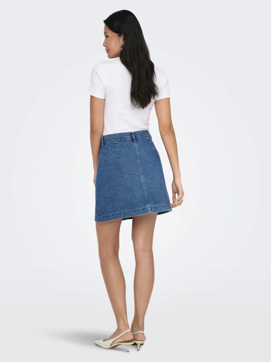 Online ONLAMAZING Denim Denim-nederdel Kort nederdel Dame Nederdele|Denimnederdele