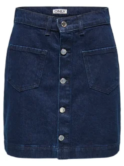Outlet ONLAMAZING Denim Denim-nederdel Kort nederdel Dame Nederdele|Denimnederdele