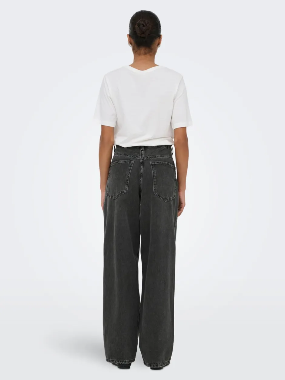 Best ONLAMBER Lav talje Baggy fit Jeans Dame Jeans|Jeans