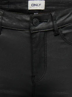 Outlet ONLANNE Skinny fit Coatede læderbukser Dame Bukser